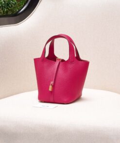 HERMES PICOTIN - 18 - ROSE EXTREME - CLEMENCE - GHW
