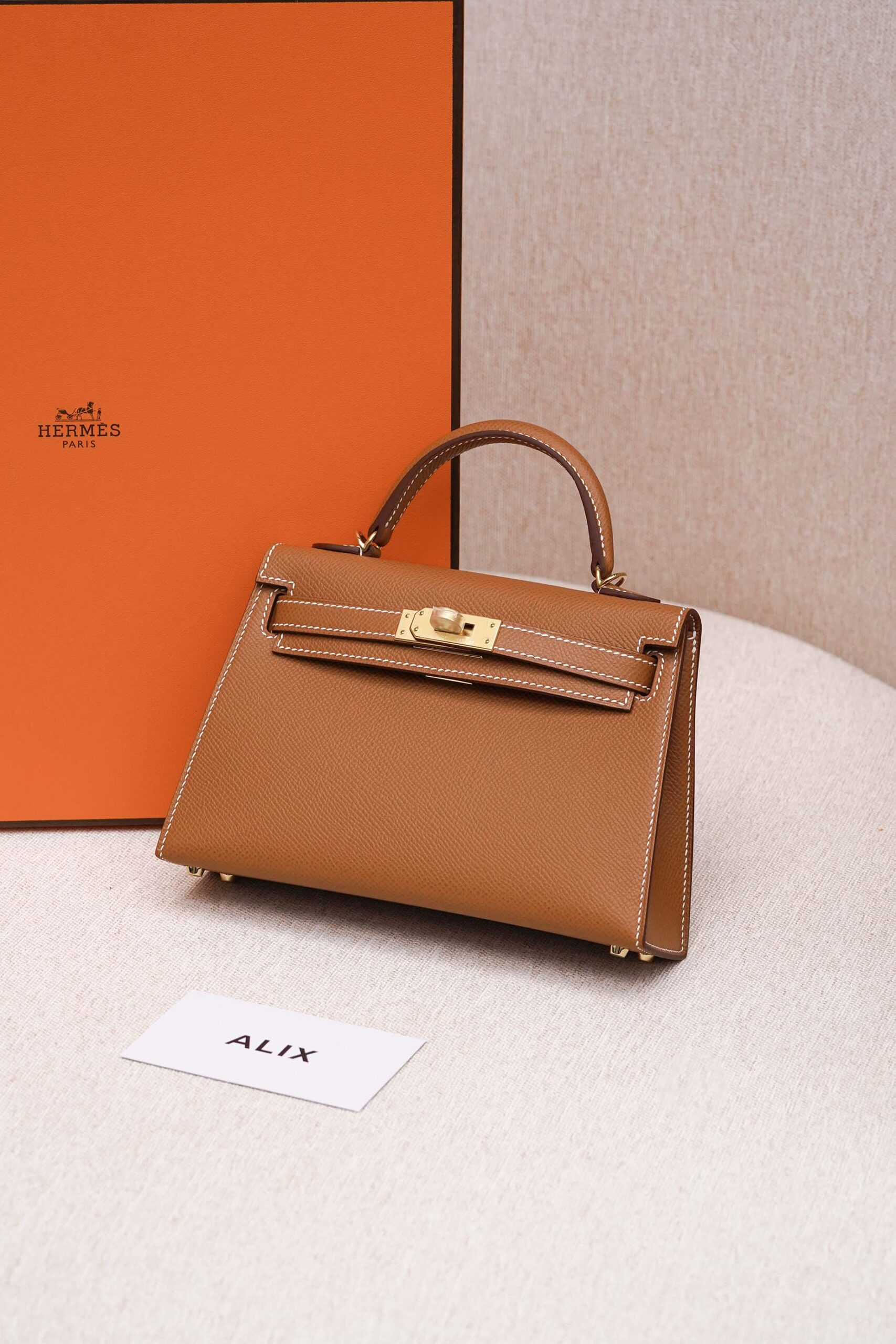 HERMES KELLY - MINI - GOLD - EPSOM - GHW