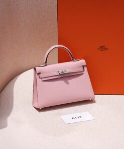 HERMES KELLY – MINI – ROSE SAKURA – EPSOM – PHW