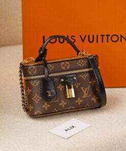 LV VANITY CHAIN POUCH- BROWN - MONOGRAM CANVAS - GOLD
