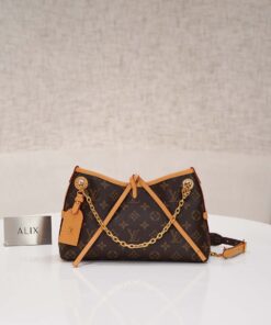 LV CARRYALL - BB - BROWN - MONOGRAM CANVAS - GOLD