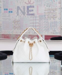 CHANEL 25 – SMALL – WHITE – CAVIAR – GOLD