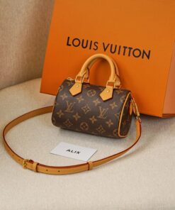 LV NANO SPEEDY – BROWN – MONOGRAM CANVAS – GOLD