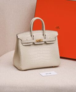 HERMES BIRKIN – 25 – BETON – ALLIGATOR – GHW