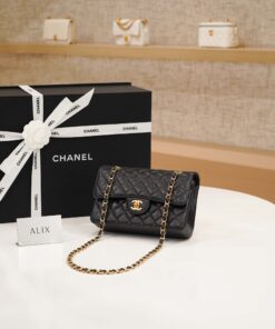CHANEL CLASSIC – 23 – BLACK – CAVIAR – GOLD