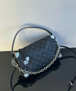 LV SIDE TRUNK - MM - BLACK - MONOGRAM ECLIPSE - SILVER