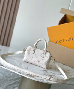 LV NANO SPEEDY – BEIGE – BICOLOR MONOGRAM EMPREINTE – GOLD