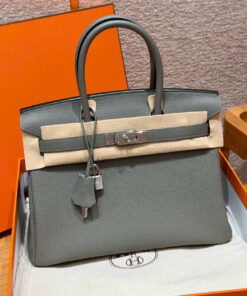 HERMES BIRKIN – 30 – GRIS MEYER – TOGO – PHW