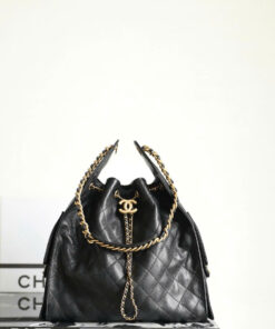 CHANEL 25 – MEDIUM – BLACK – CAVIAR – GOLD