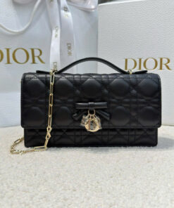 DIOR MISS MINI BAG – BLACK – LAMBSKIN – GOLD